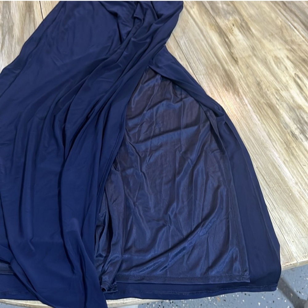 NWT navy Laundry By Shelli Segal Navy Maxi Dress - Picture 13 of 13